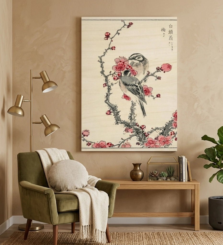 Echoes of Meiji: The Pine Bunting - ARTIFIYY