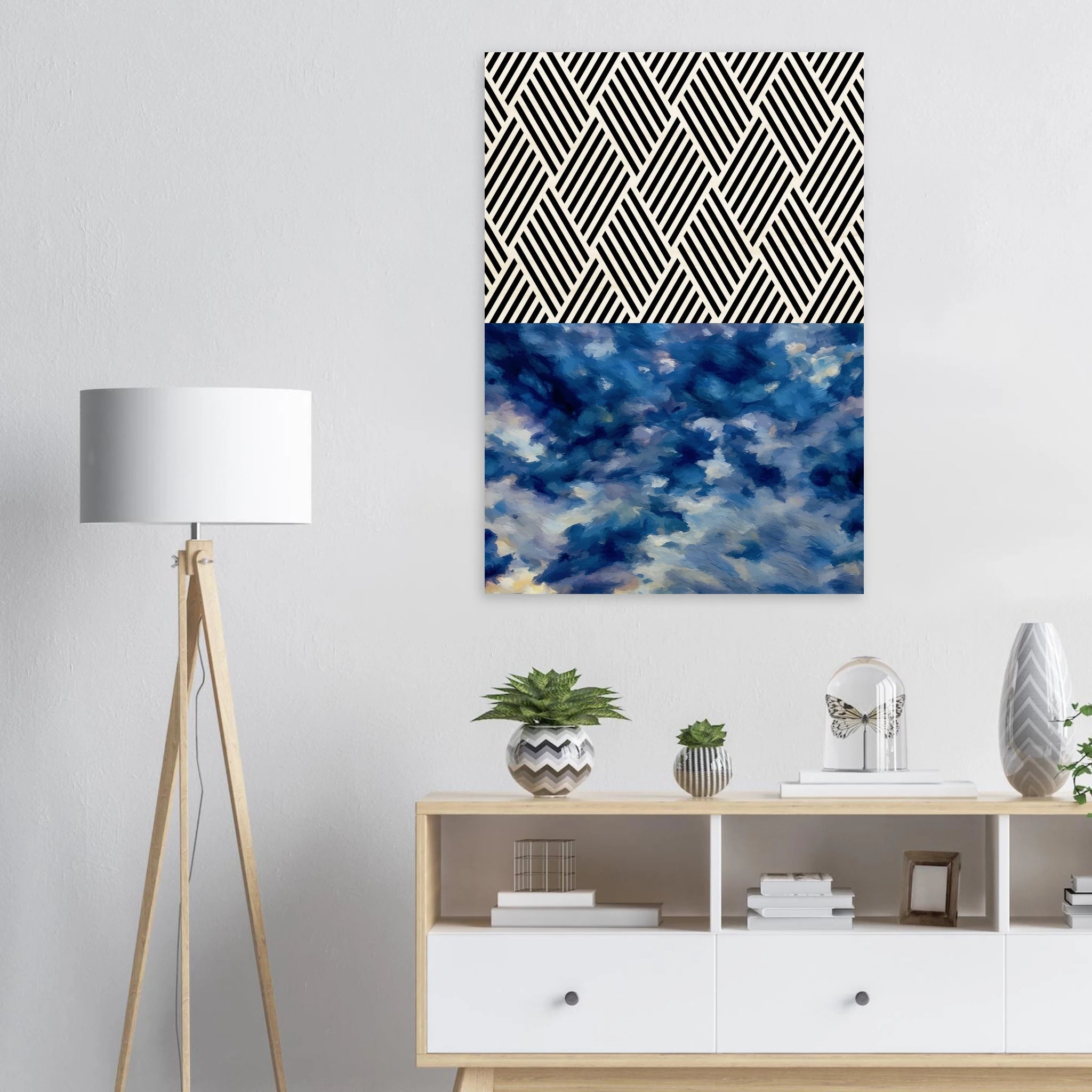 Whispering Patterns : Wood Canvas Art - ARTIFIYY