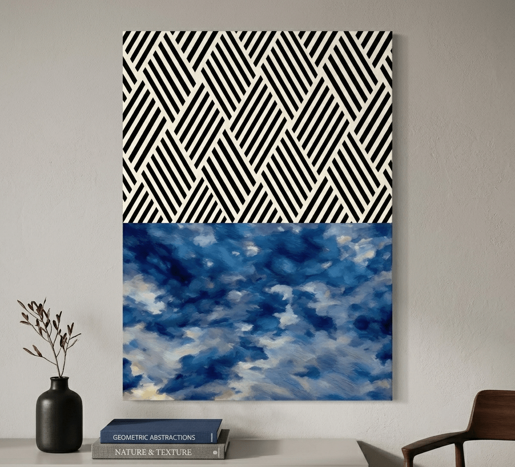 Whispering Patterns : Wood Canvas Art - ARTIFIYY