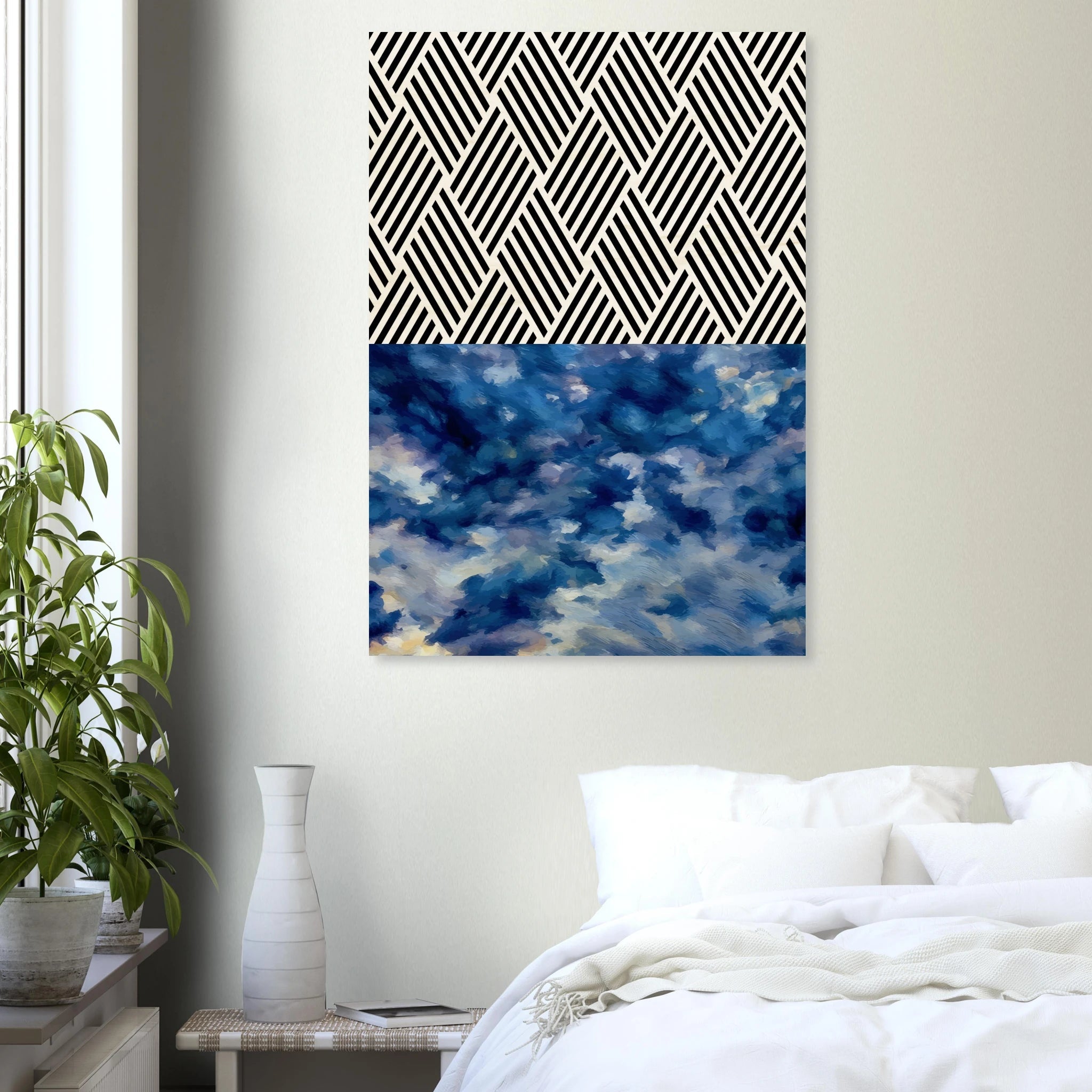 Whispering Patterns : Wood Canvas Art - ARTIFIYY